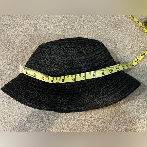 Summer straw hat, black. One size, measurements are in the pictures - Picture 6 of 8